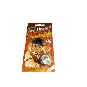 Vintage Two-Headed Nickel Trick Coin 2002 Loftus Magic Novelty New Package NOS